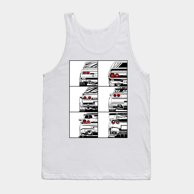 Skyline GTR family Tank Top by Markaryan